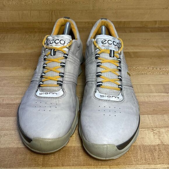 Ecco Biom Natural Motion Gray Yak Leather Spike Golf Shoes US 9 EU 43C Men\'s main image 4